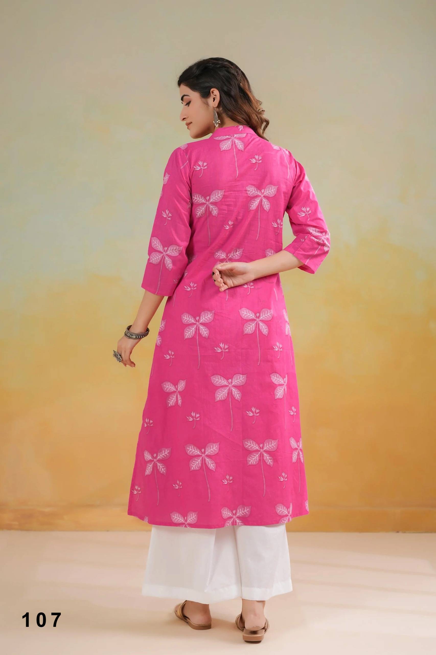 IRA Vol 1 By IRA fashion 101 To 109 Series Beautiful Festive Suits Colourful Cambric Cotton  Print Kurtis At Wholesale Price